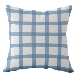 Heritage Gingham in Blue Cushion Cover