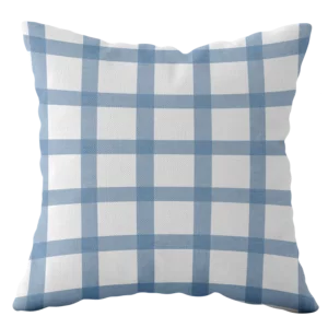 Heritage Gingham in Blue Cushion Cover