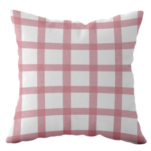 Heritage Gingham in Pink - Cushion Cover