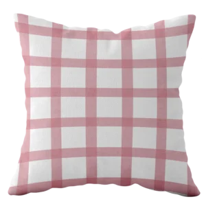 Heritage Gingham in Pink - Cushion Cover